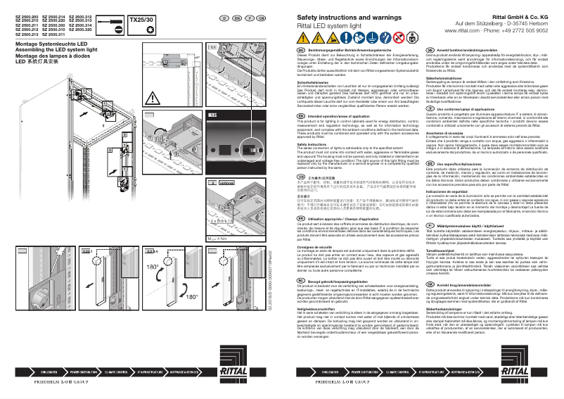 Página 1 del manual Manual de usuario Rittal SZ 2500.314