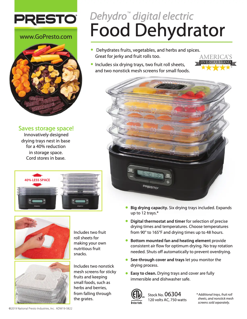 Image de la première page du manuel de l'appareil Dehydro 06304