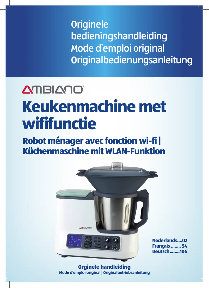 Image de la première page du manuel de l'appareil GT-SF-KMW-01