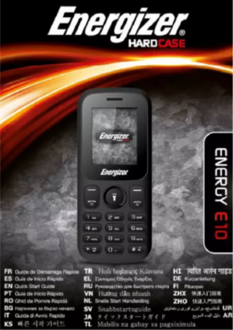 Page 1 de la notice Manuel utilisateur Energizer ENERGY E10