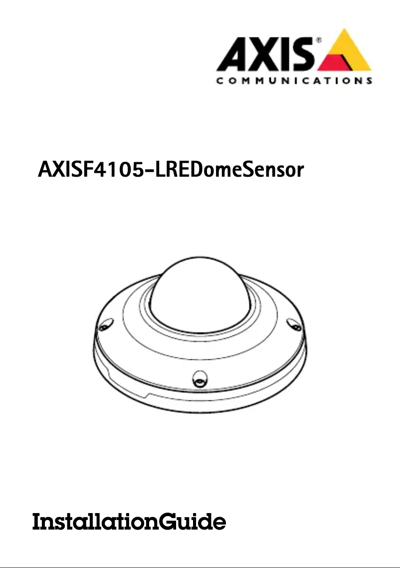 Image de la première page du manuel de l'appareil F4105-LRE