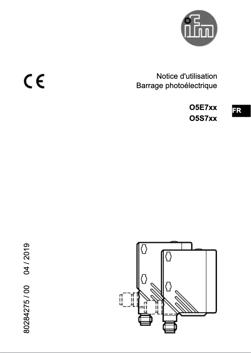 Page 1 de la notice Manuel utilisateur IFM O5S700