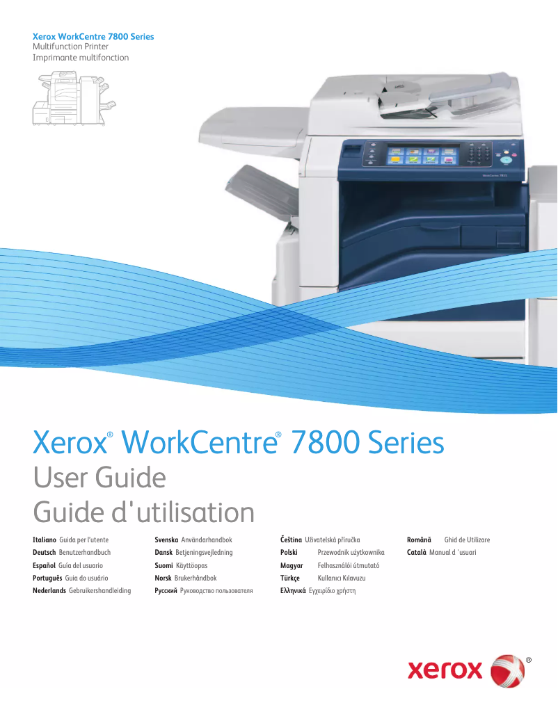 Page 1 de la notice Manuel utilisateur Xerox WorkCentre 835