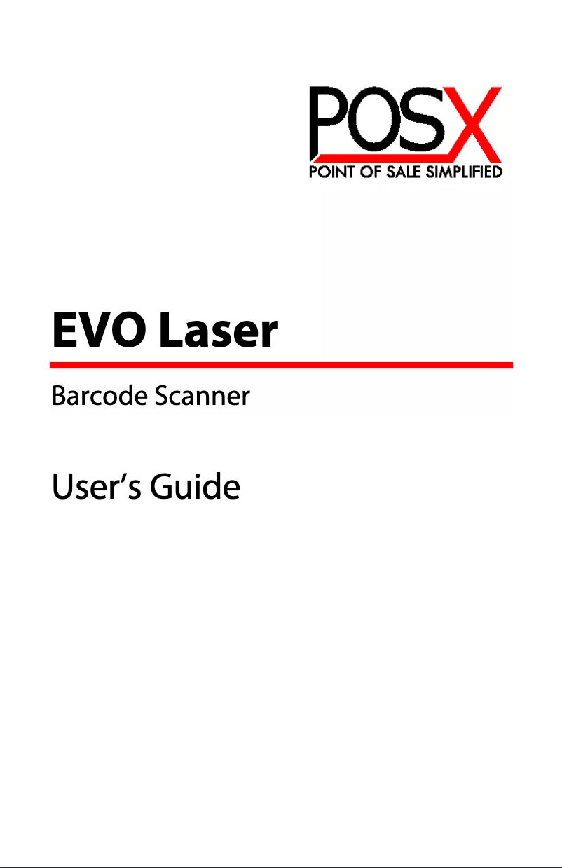 Página 1 del manual Manual de usuario POS-X EVO Laser