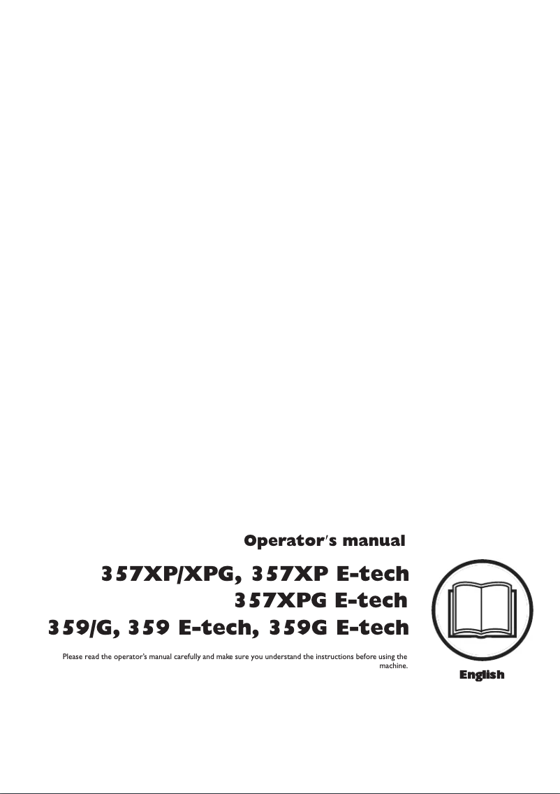 Page n°1 - Manuel utilisateur Husqvarna 357 XP
