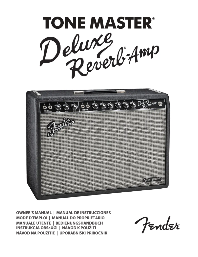 Image de la première page du manuel de l'appareil Tone Master Deluxe Reverb