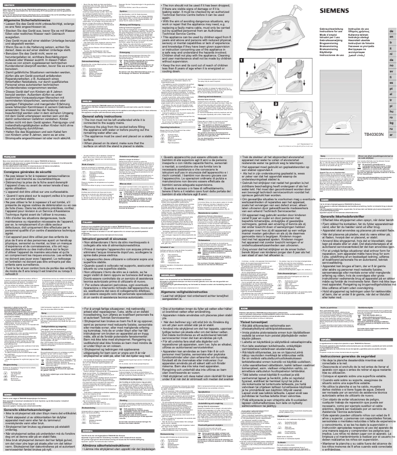 Image de la première page du manuel de l'appareil TB40303N