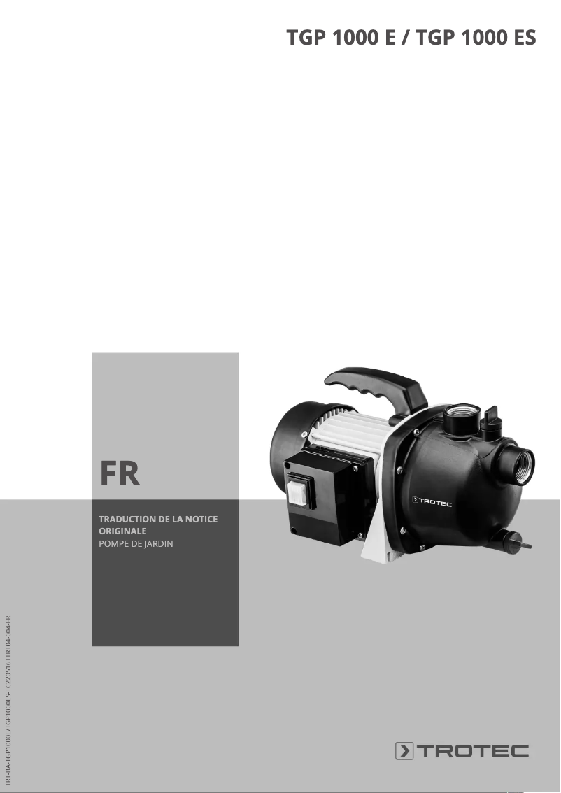 Imagen de la primera página del manual del dispositivo TGP 1000 ES