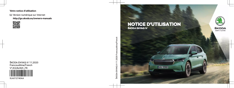 Page 1 de la notice Manuel utilisateur Skoda Enyaq iV (2020)