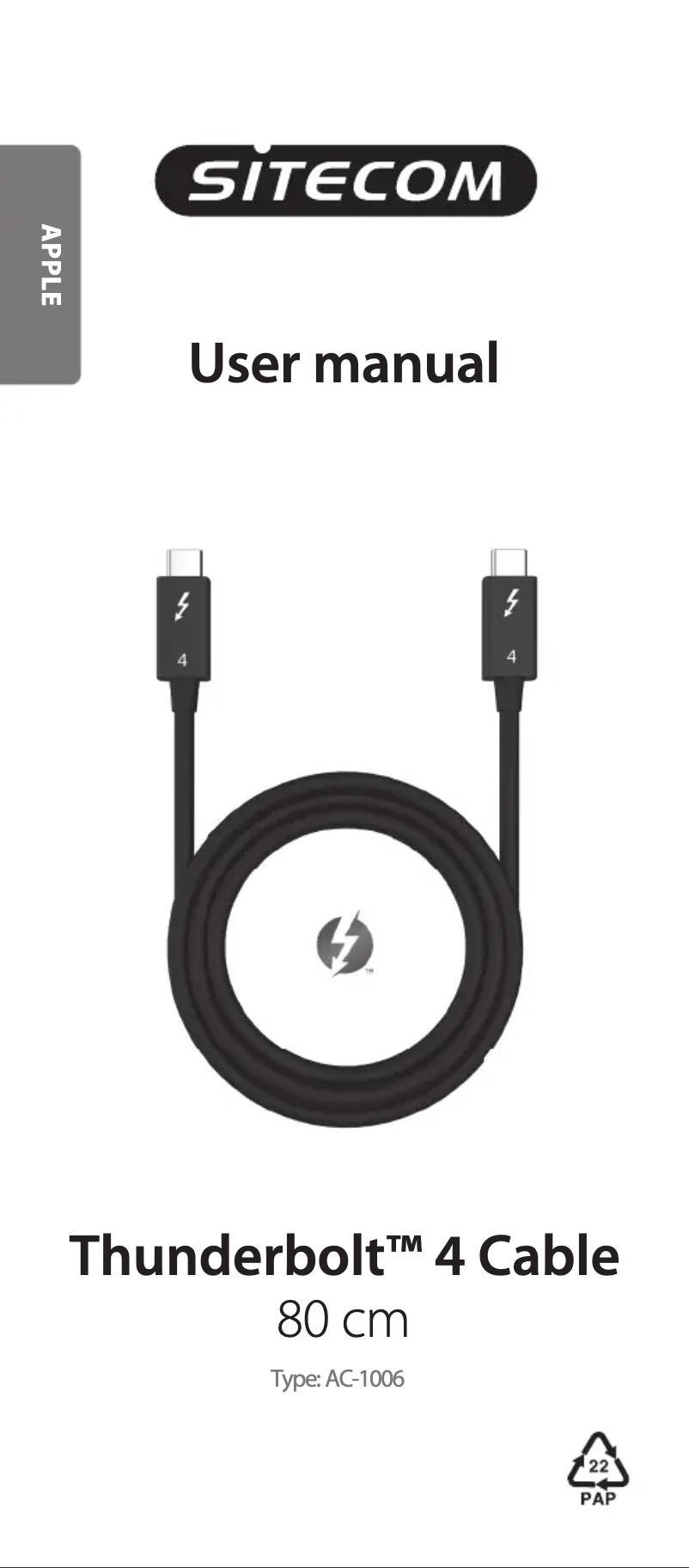 Page 1 de la notice Manuel utilisateur Sitecom AC-1006