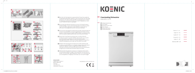 Page n°1 - Manuel utilisateur Koenic KDW 6011 D FS