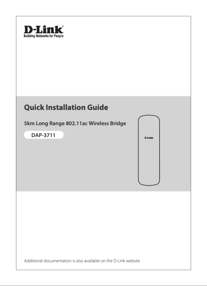 Image de la première page du manuel de l'appareil DAP-3711