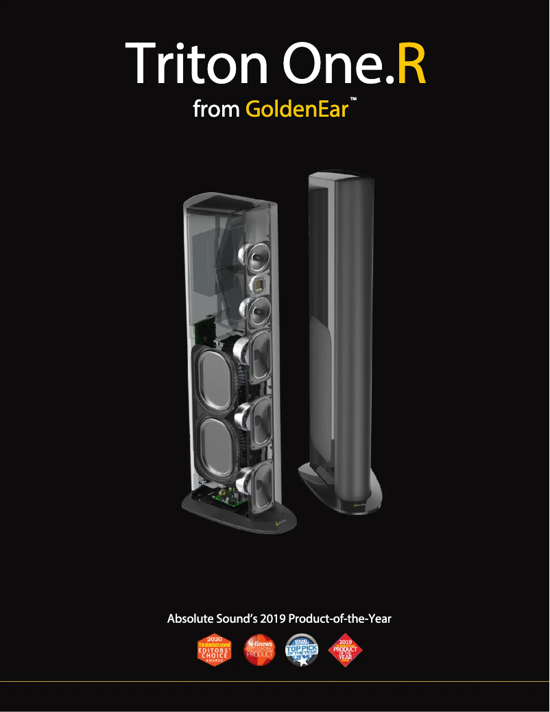 Page 1 de la notice Brochure GoldenEar Triton One.R