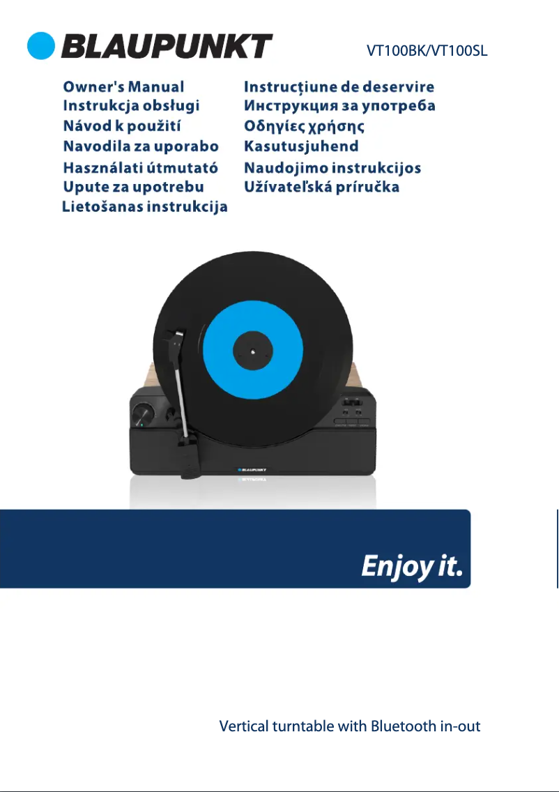 Page 1 de la notice Manuel utilisateur Blaupunkt VT100SL