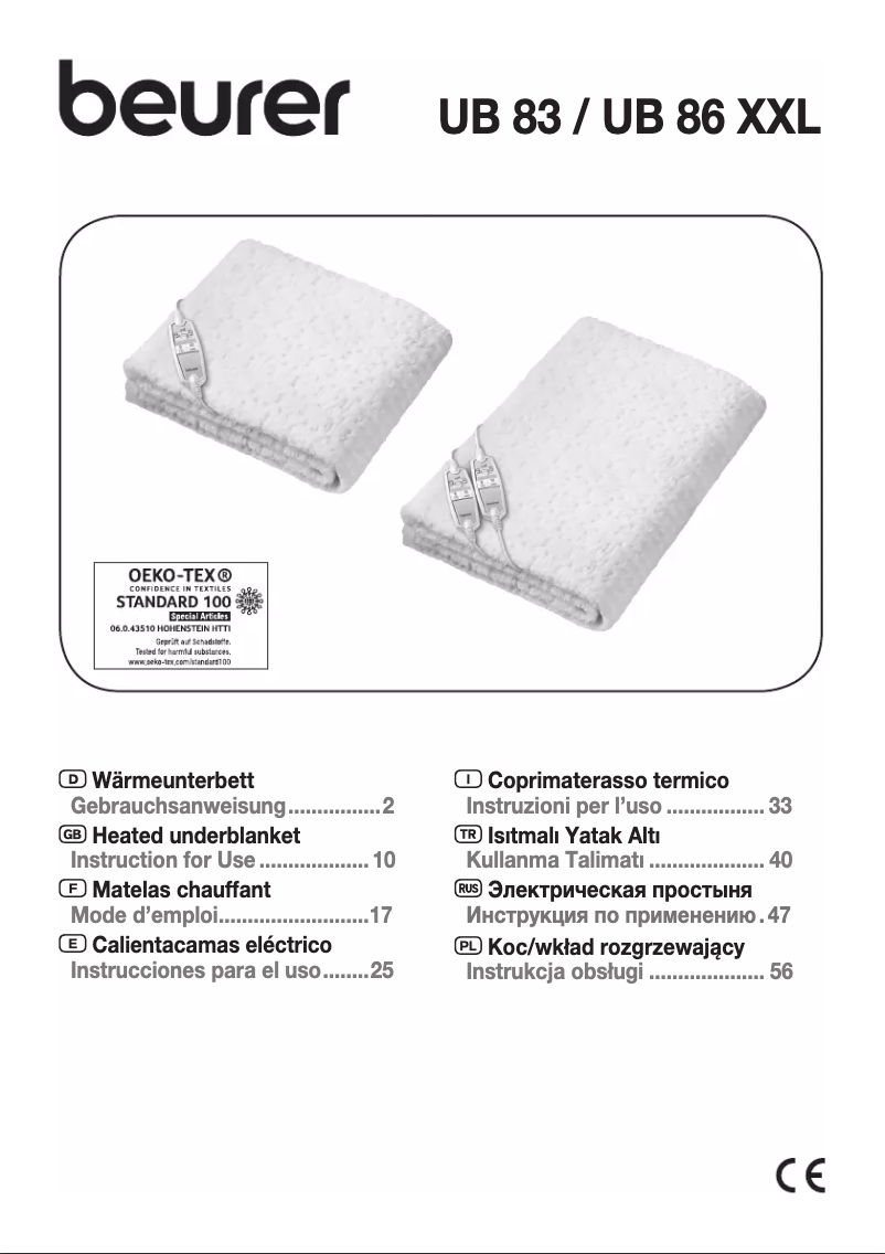 Image de la première page du manuel de l'appareil UB 83 Teddy Single