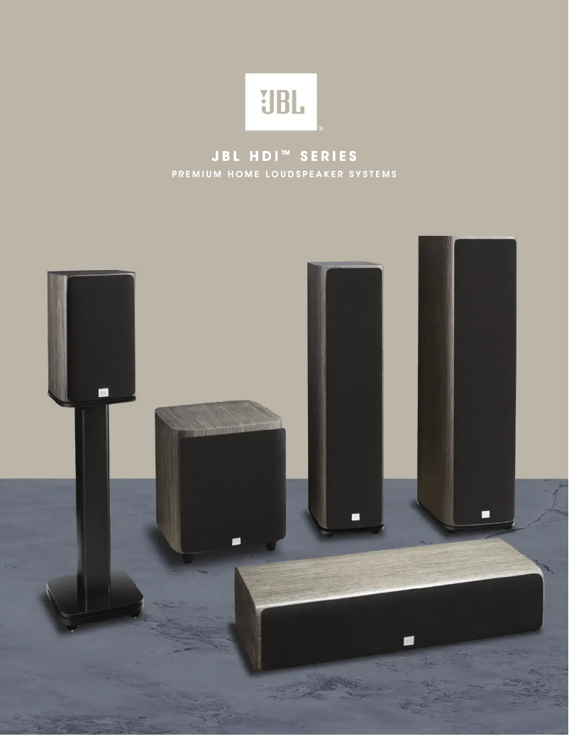 Page 1 de la notice Brochure JBL HDI-4500
