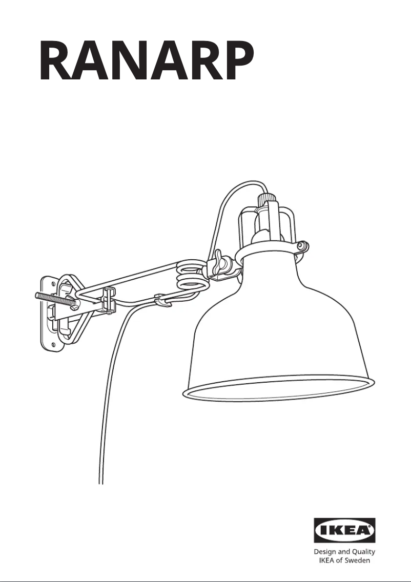 Page 1 de la notice Manuel utilisateur Ikea RANARP 103.252.25