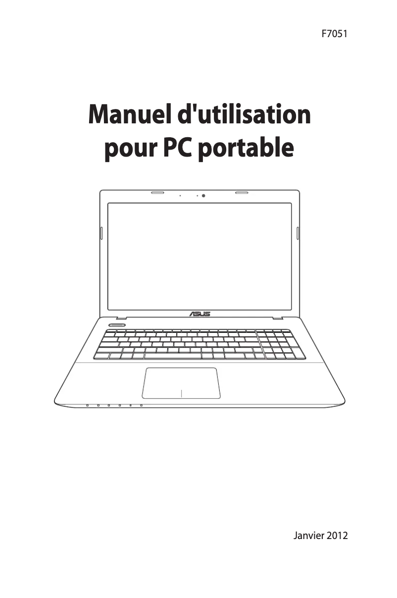 Page n°1 - Manuel utilisateur Asus F75A