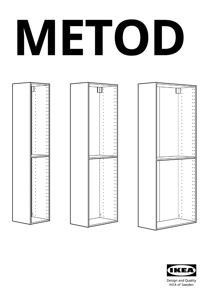 Page 1 de la notice Manuel utilisateur Ikea METOD 702.125.60