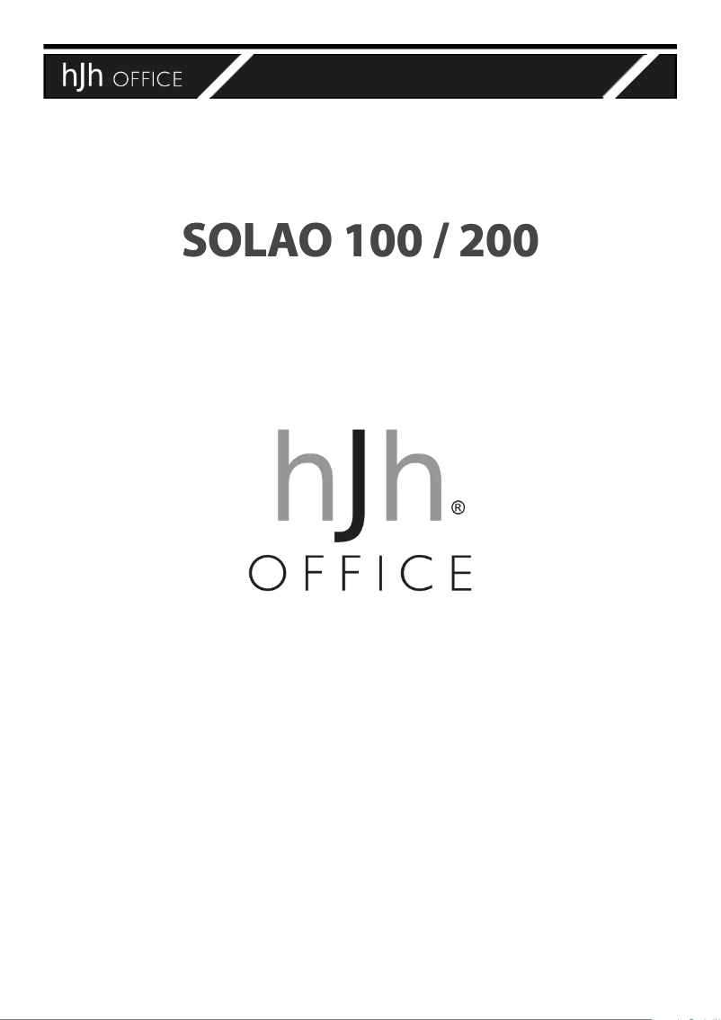 Page n°1 - Manuel utilisateur HJH Office SOLAO 100