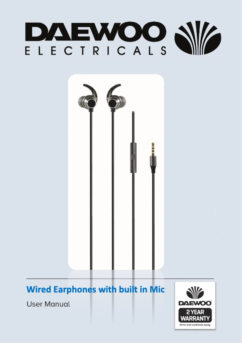 Page 1 de la notice Manuel utilisateur Daewoo AVS1420