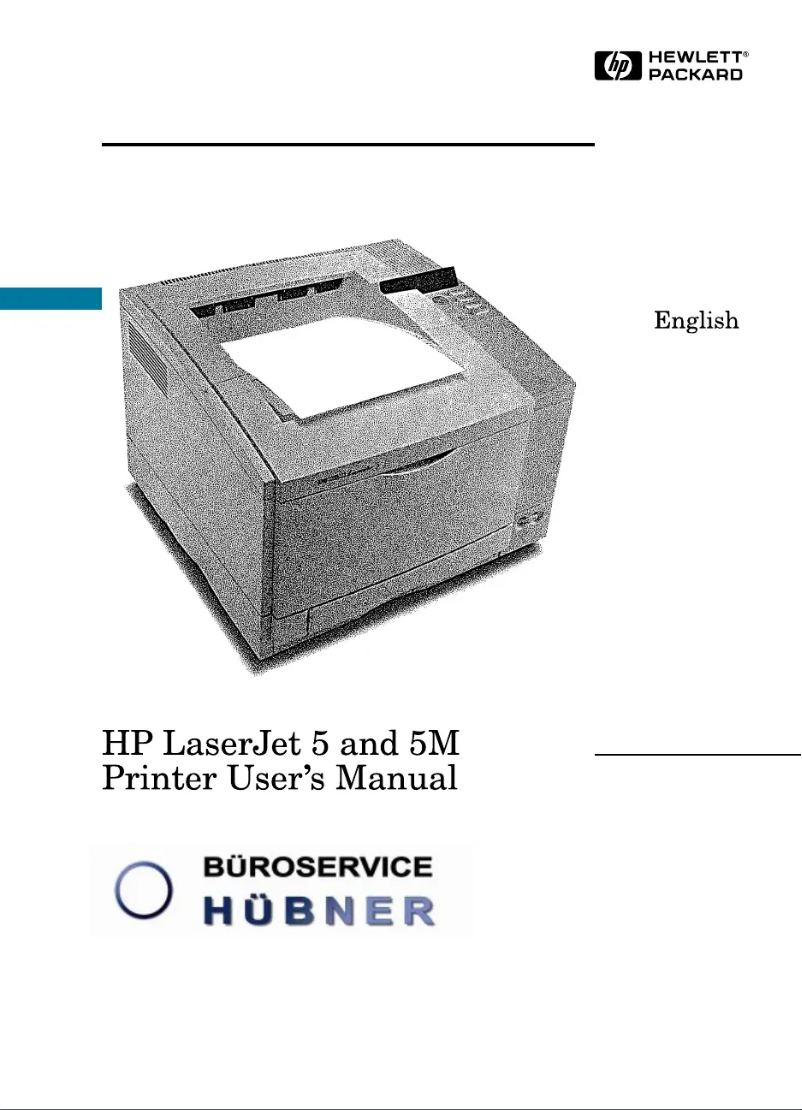 Image de la première page du manuel de l'appareil LaserJet 5M