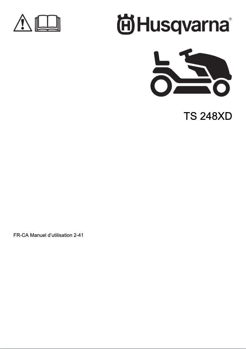 Página 1 del manual Manual de usuario Husqvarna TS 248XD
