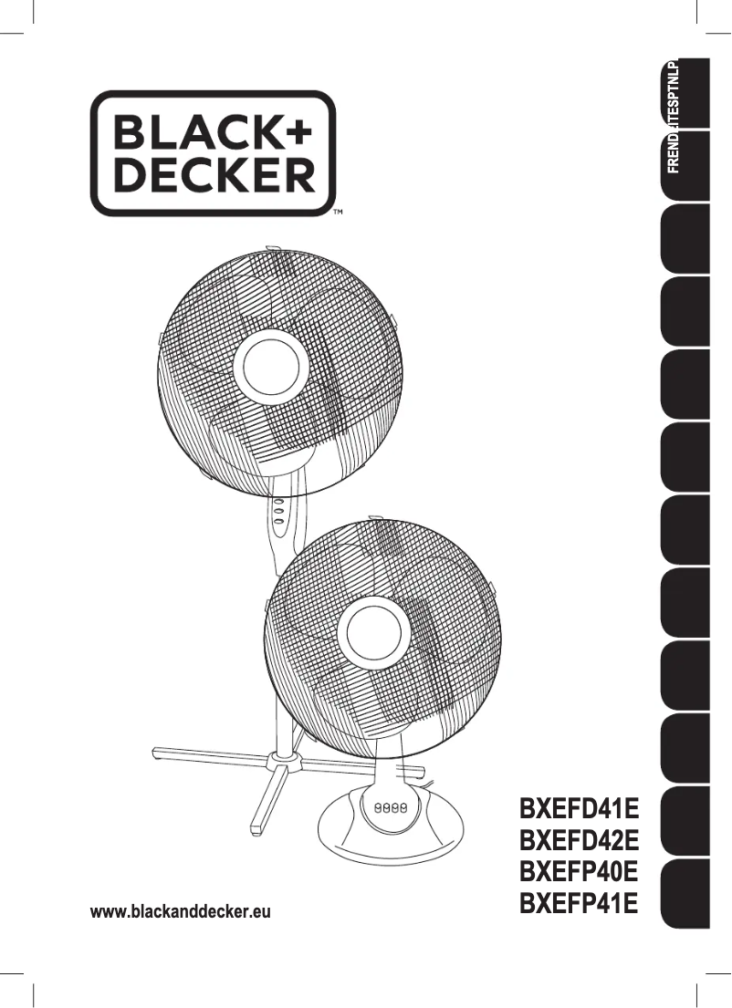 Page 1 de la notice Manuel utilisateur Black & Decker BXEFP40E