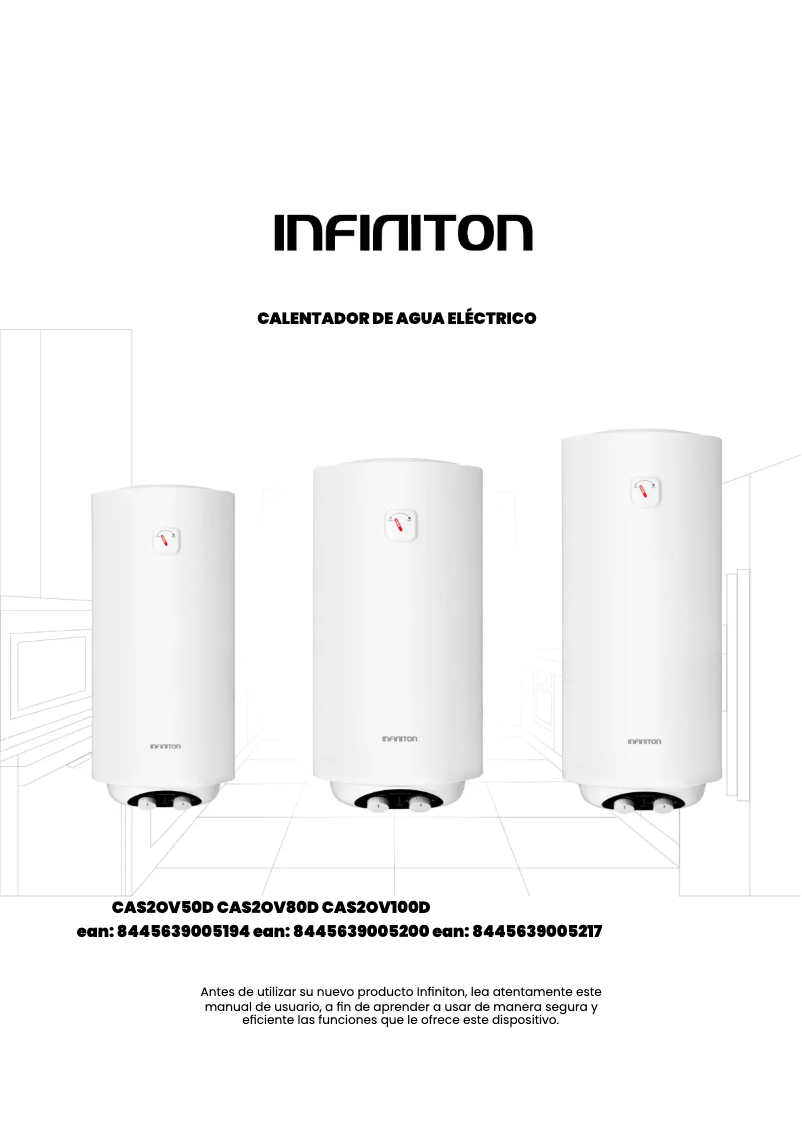 Page 1 de la notice Manuel utilisateur Infiniton CAS2OV80D
