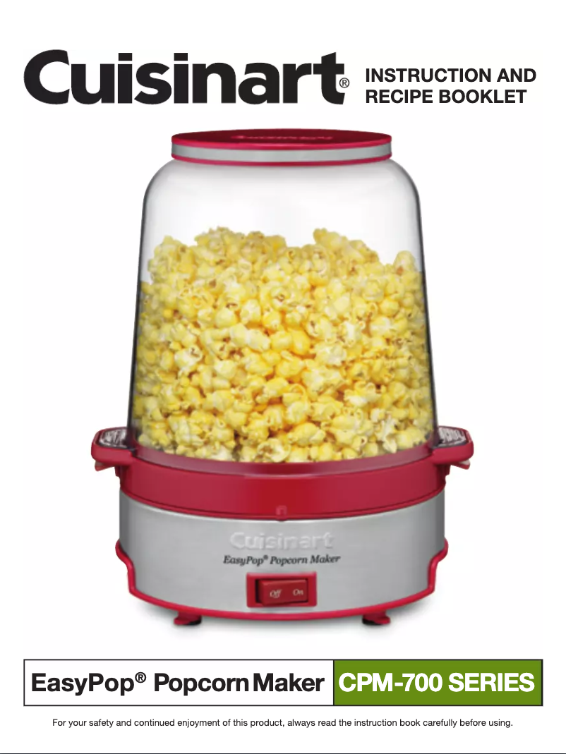 Image de la première page du manuel de l'appareil EasyPop CPM-700