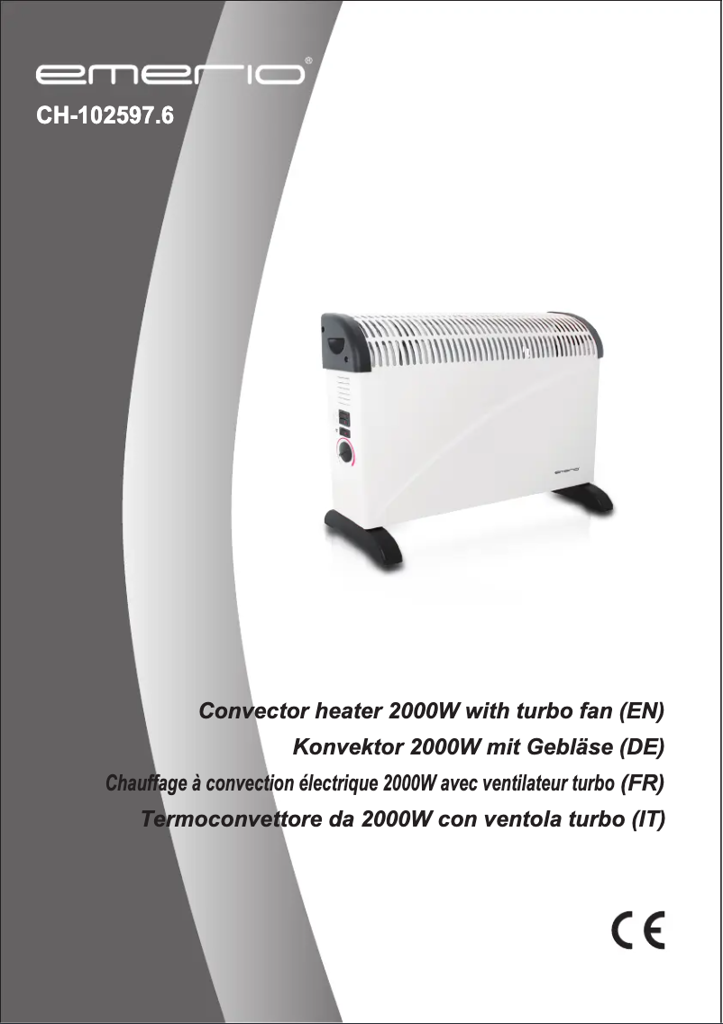 Página 1 del manual Manual de usuario Emerio CH-102597