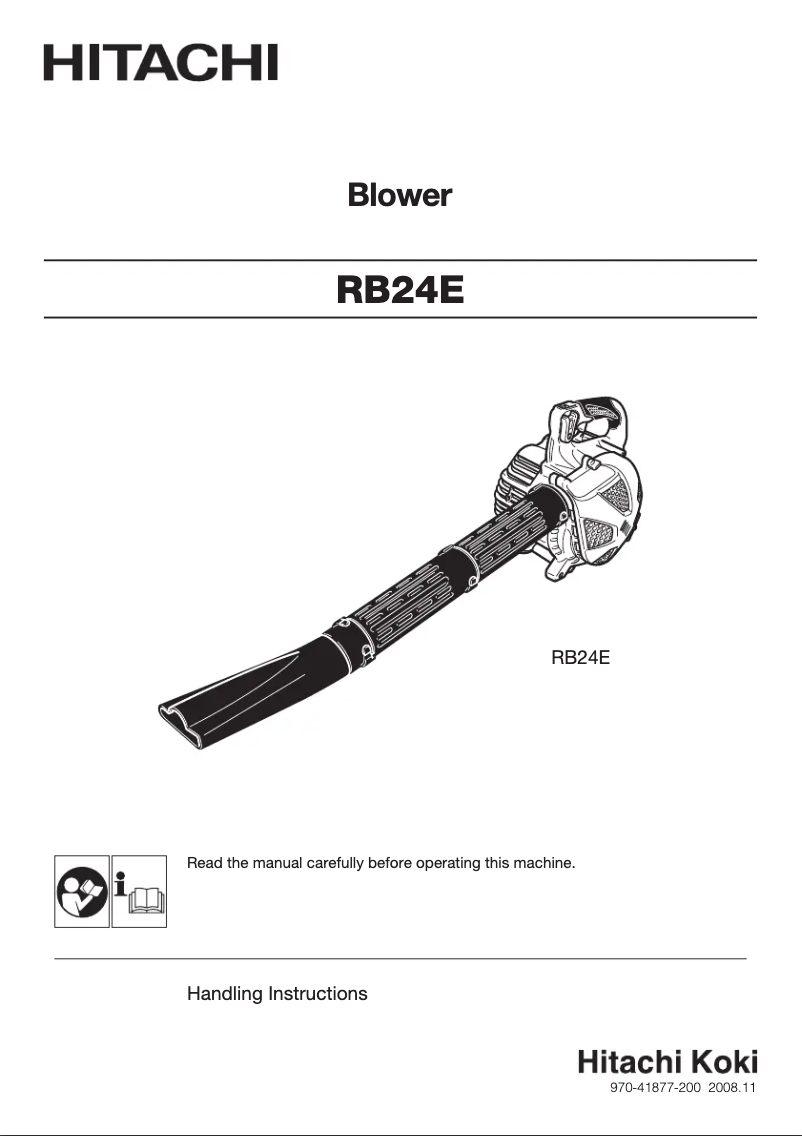 Page n°1 - Manuel utilisateur Hitachi RB24ES