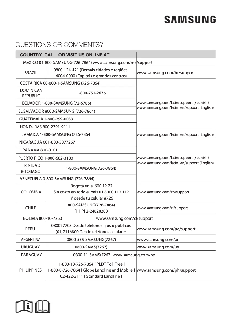 Page 1 de la notice Manuel utilisateur Samsung AM020KNQDCH