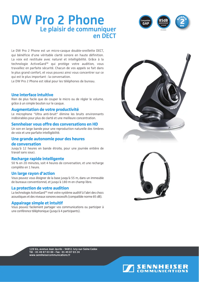 Image de la première page du manuel de l'appareil DW Pro 2 USB