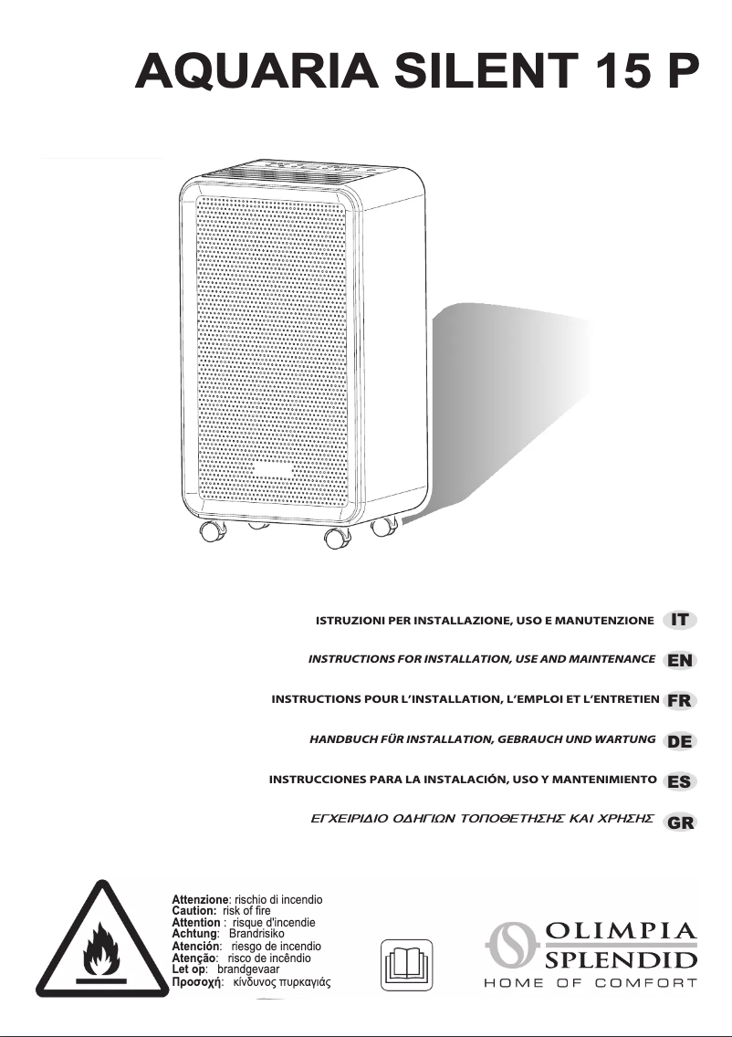 Image de la première page du manuel de l'appareil Aquaria Silent 15 P