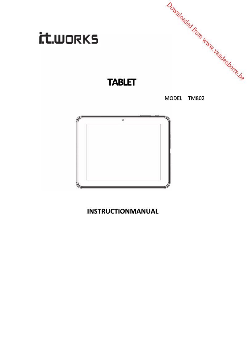 Imagen de la primera página del manual del dispositivo TM802
