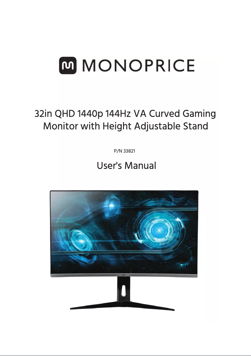 Page 1 de la notice Manuel utilisateur Monoprice Zero-G