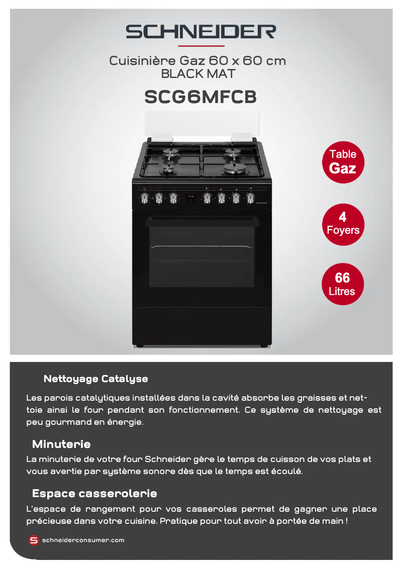 Page 1 de la notice Manuel utilisateur Schneider SCG6MFCB