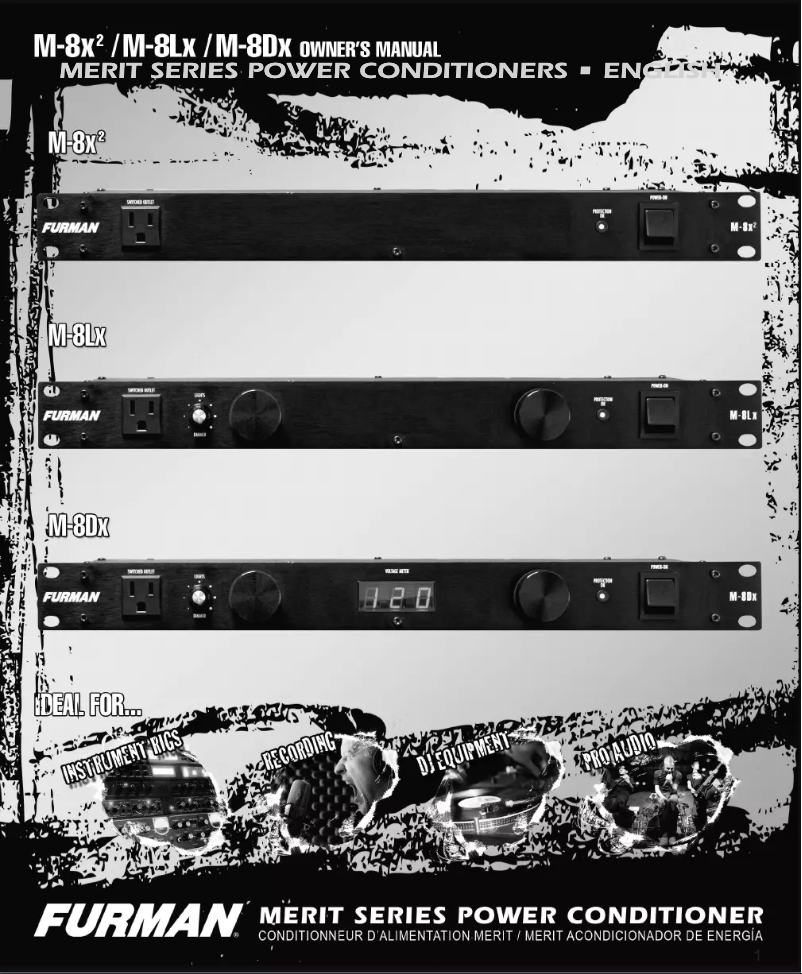 Page 1 de la notice Manuel utilisateur Furman M-8Dx