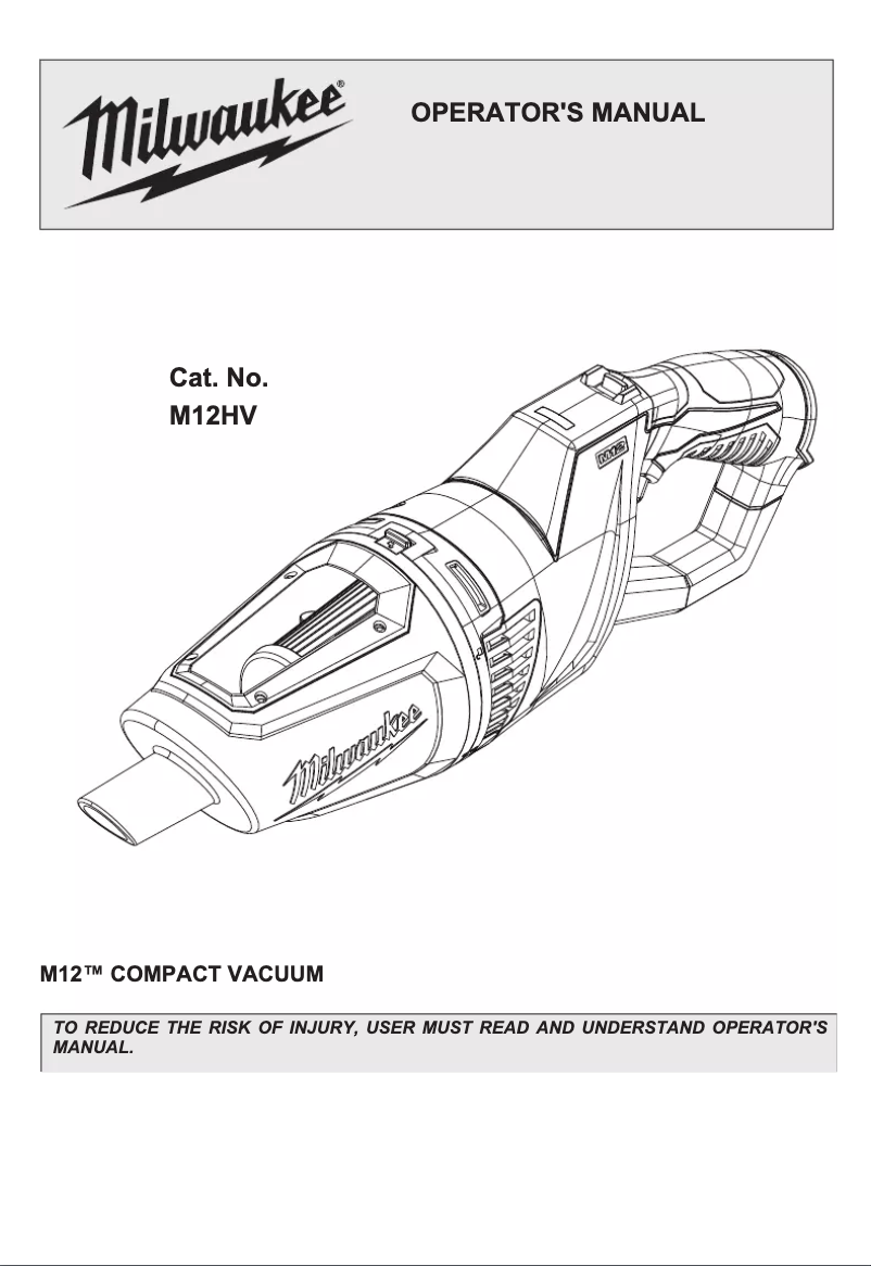 Página 1 del manual Manual de usuario Milwaukee M12 Compact