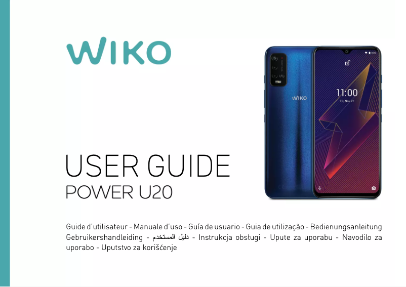 Imagen de la primera página del manual del dispositivo Power U20