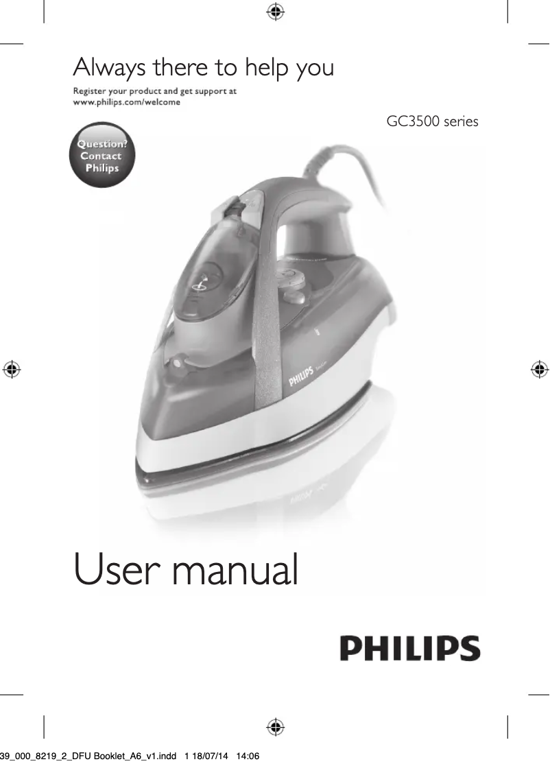 Page n°1 - Manuel utilisateur Philips GC3590