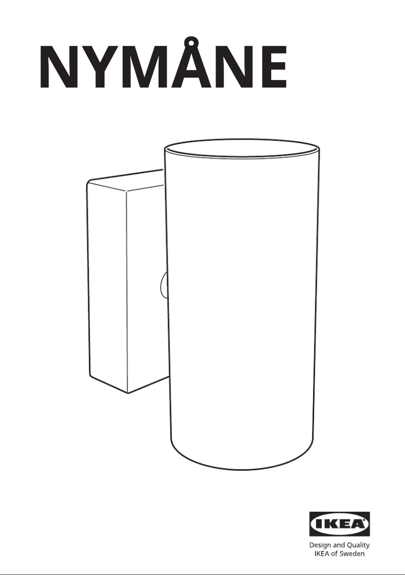 Page 1 de la notice Manuel utilisateur Ikea NYMÅNE 603.978.61