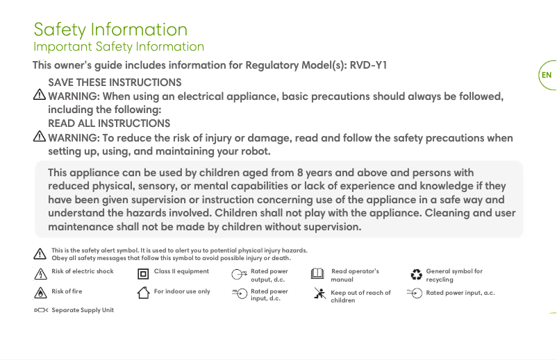 Page 1 de la notice Manuel utilisateur iRobot Roomba i3154