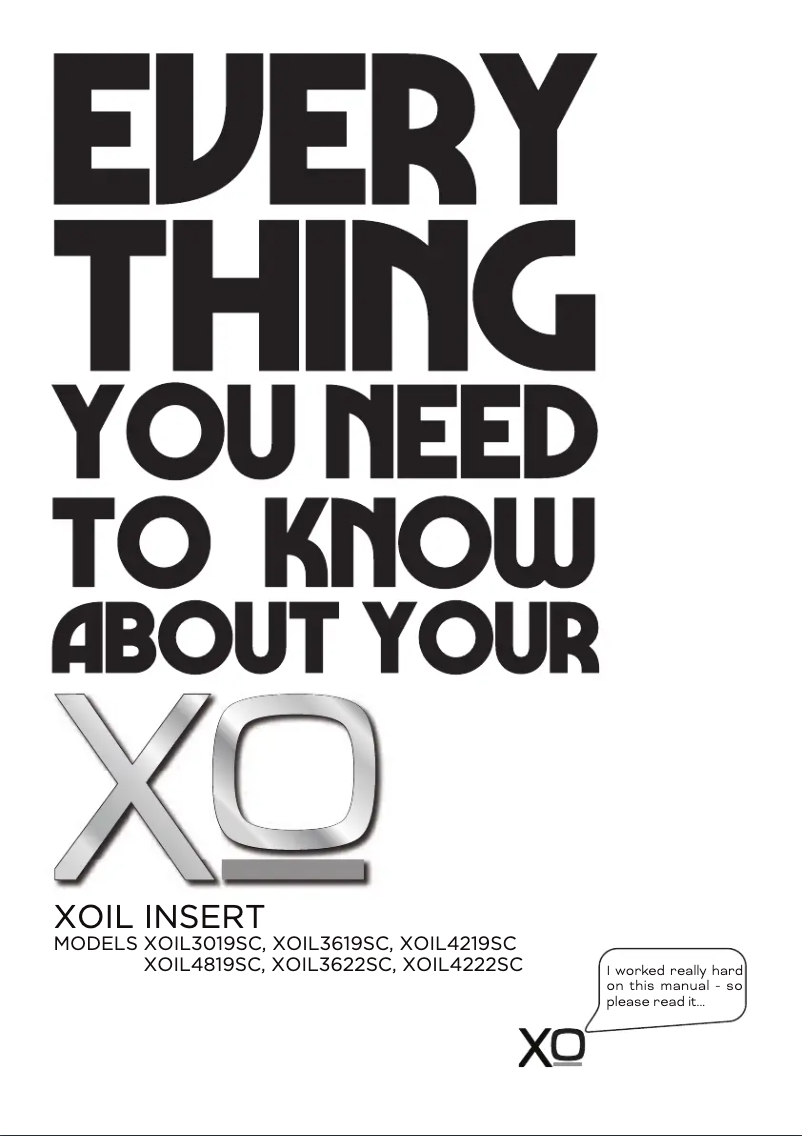Page n°1 - Manuel utilisateur XO XOIL3622SC