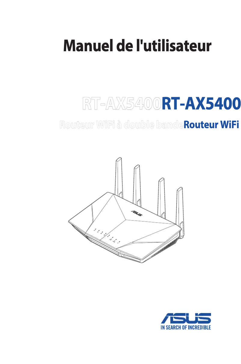 Page n°1 - Manuel utilisateur Asus RT-AX5400