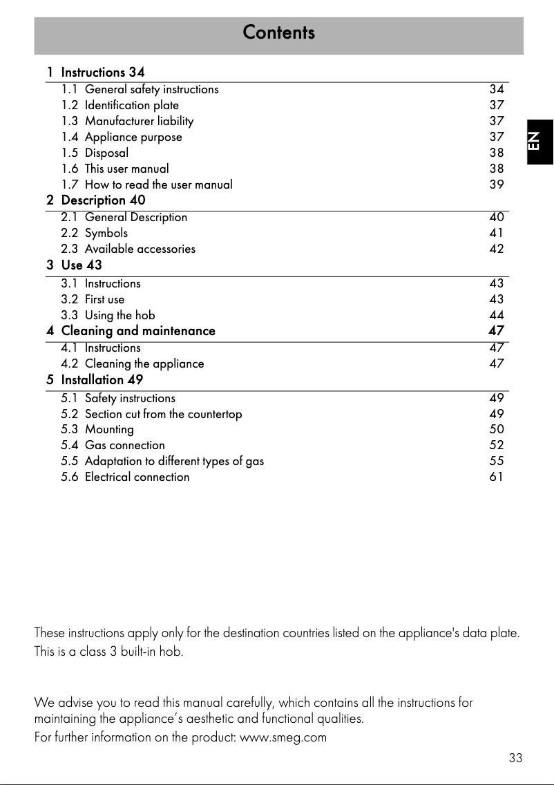 Page 1 de la notice Mode d'emploi Smeg PV675CNX