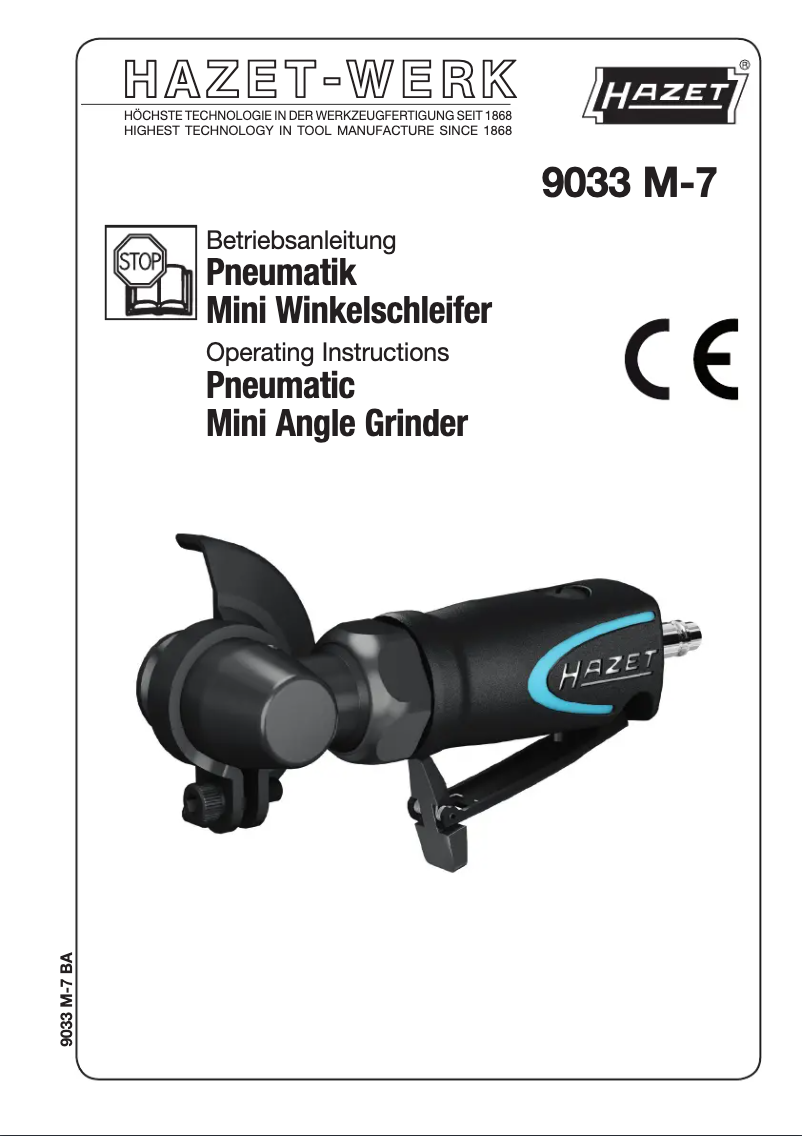 Página 1 del manual Manual de usuario Hazet 9033 M-7