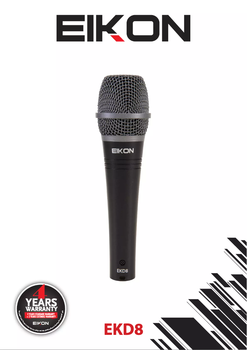 Page n°1 - Manuel utilisateur Eikon EKD8