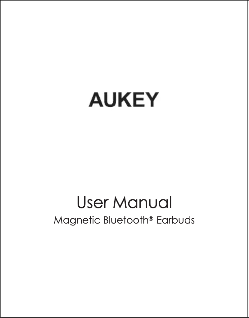 Page n°1 - Manuel utilisateur Aukey EP-B60